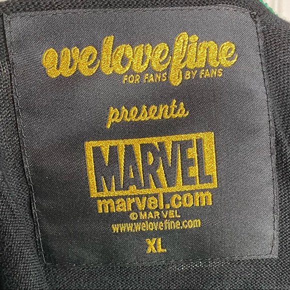Marvel Loki Embroidered Knit Crop Cardigan XL - Picture 3 of 10